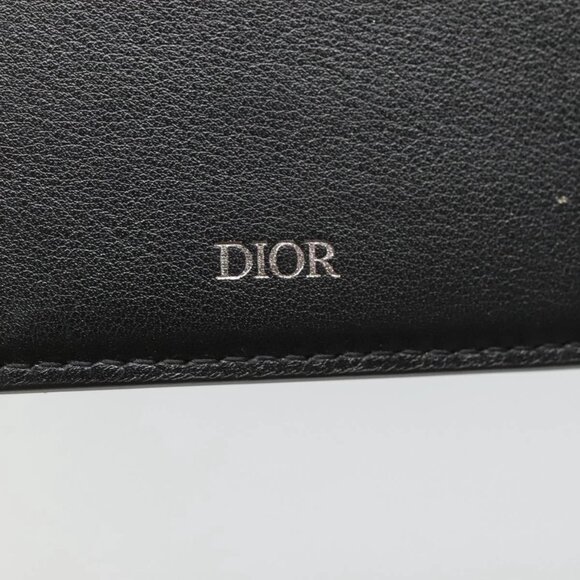 Christian Dior Card Case Leather Black Auth - Picture 12 of 16